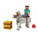 Стив и Белая лошадь фигурки Minecraft 