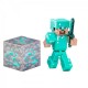 Игрушка Стив из Minecraft  с алмазным кубиком