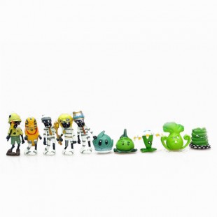 Набор пластиковых фигурок  Plants vs Zombie (10 шт)