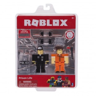 Купить фигурки и игрушки созданные по мотивам игры Роблокс - набор тюремная жизнь - заключенный и полицейский